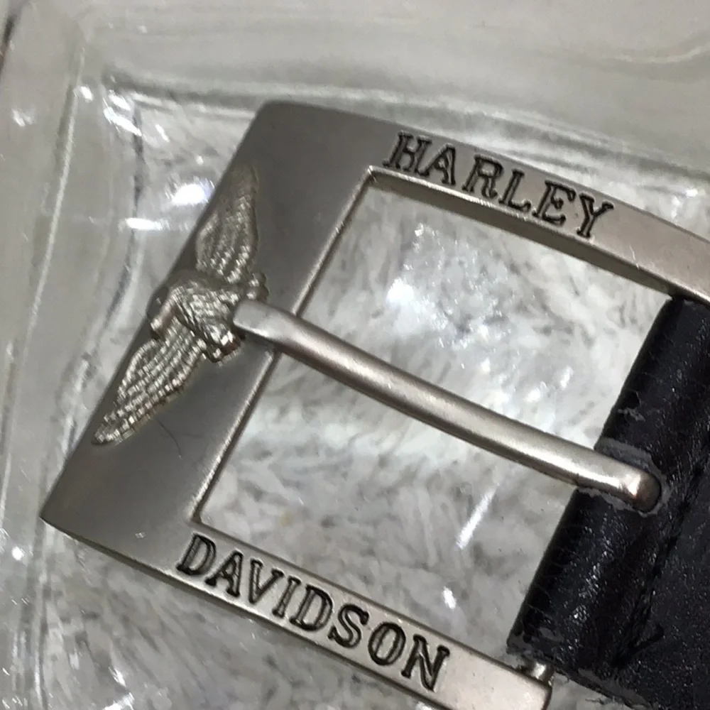 Harley-Davidson Americana Eagle belt buckle and belt guide